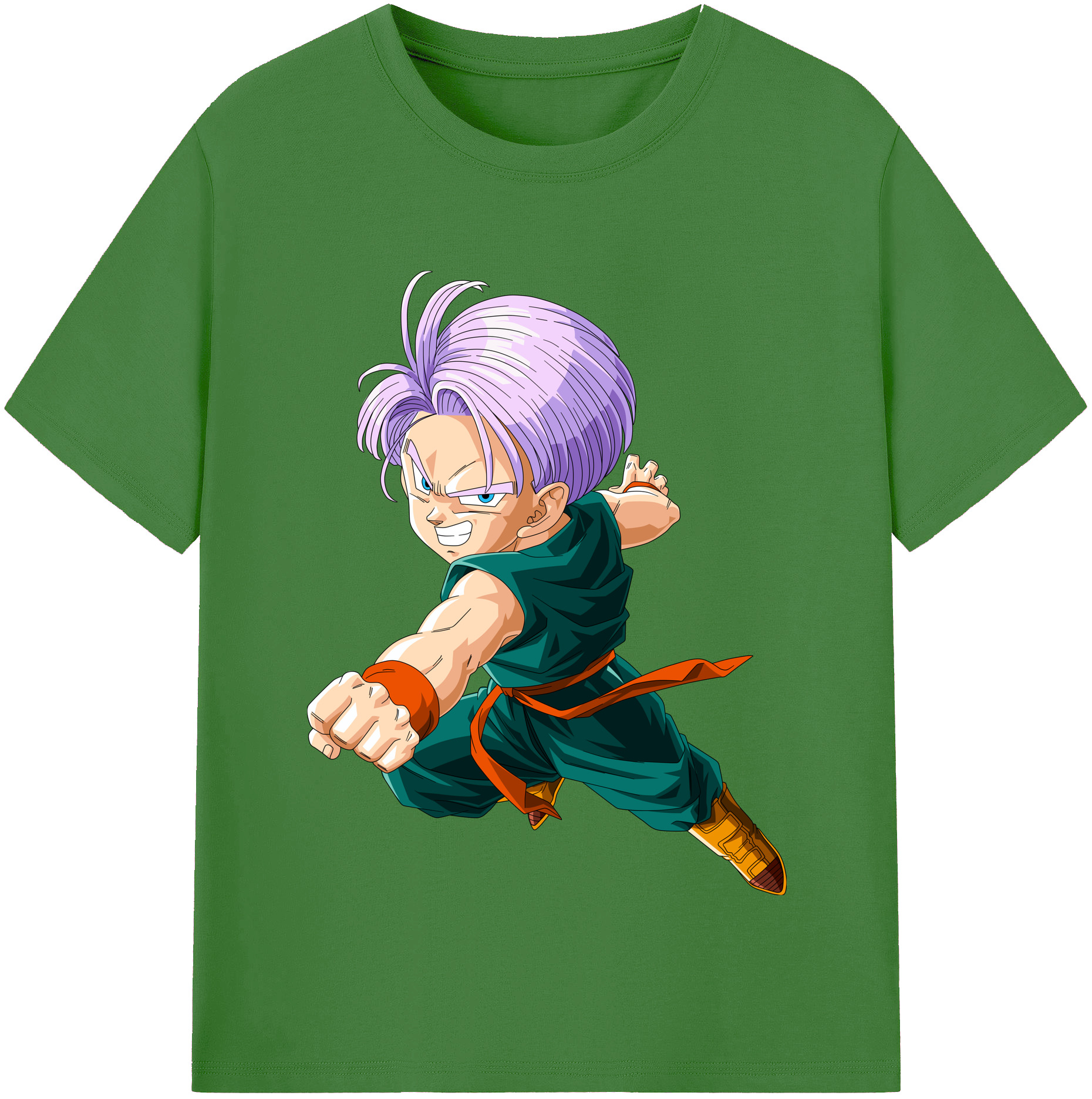 （画像用） ドラゴンボール トランクス（Torankusu）DRAGON BALL Trunks レディースカジュアルプリントTシャツ（綿100％）